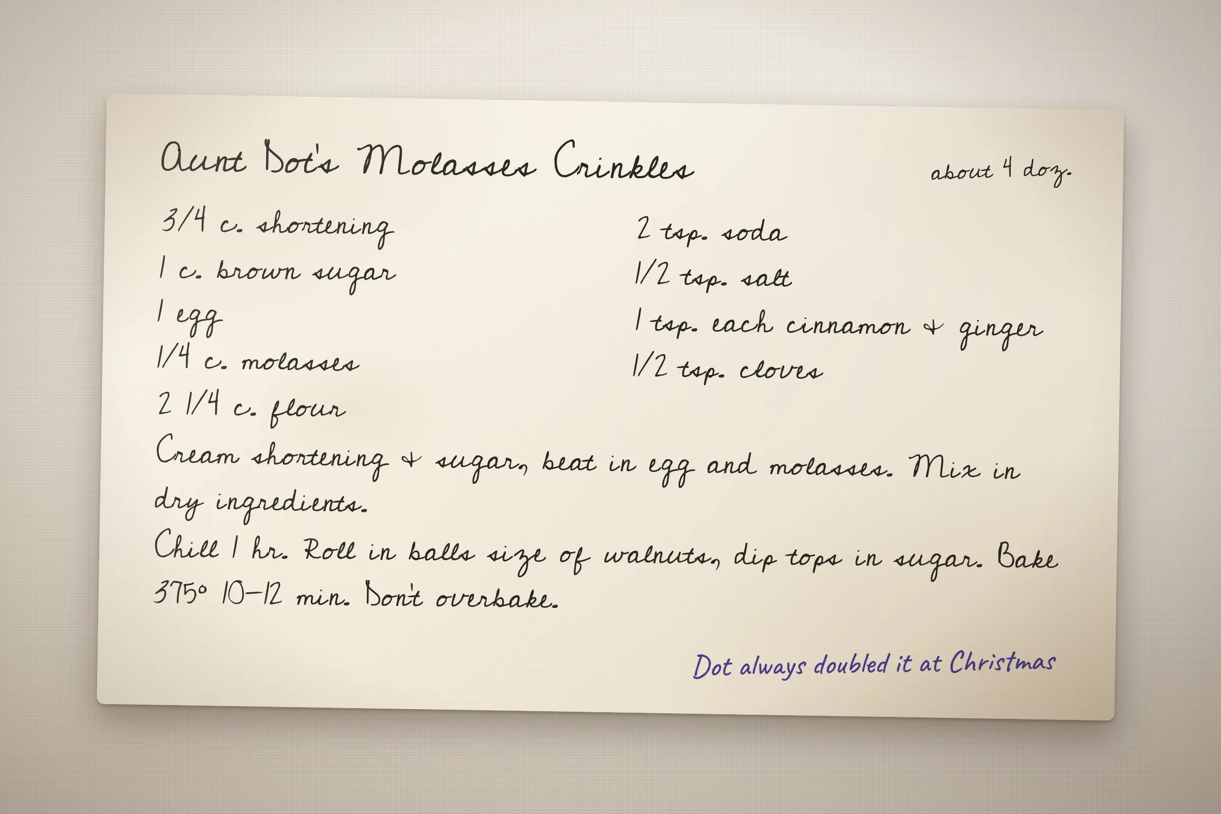 Sample recipe card photo 2