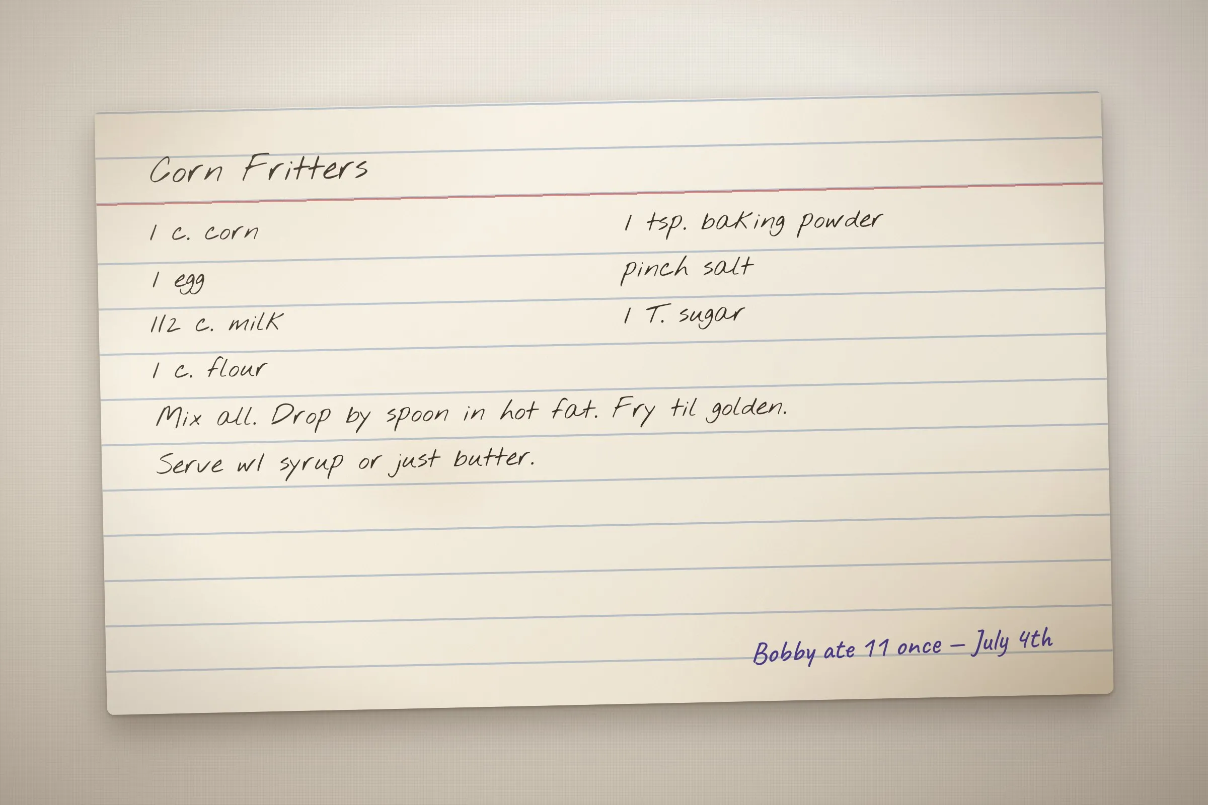 Sample recipe card photo 5